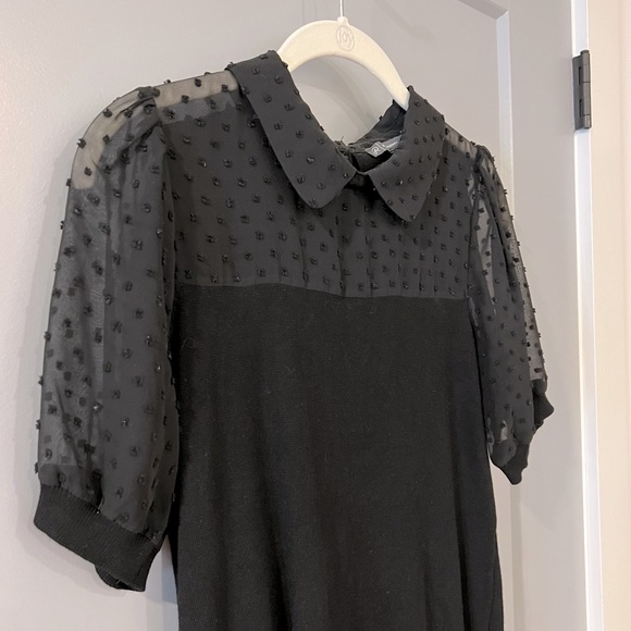 Black Collared Top - Picture 3 of 6